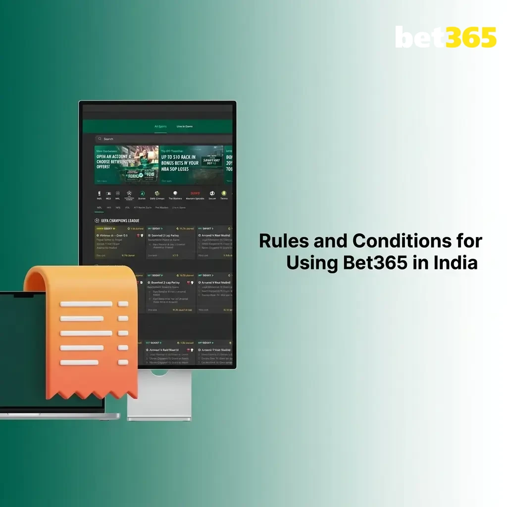 Bet365 India rules covering age requirement, KYC verification, bonus eligibility, and responsible use of funds